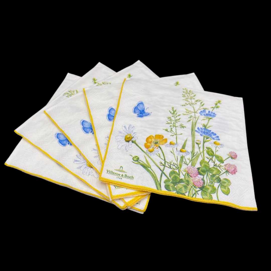 Villeroy & Boch Blumendekor: Servietten (5 Stück) Villeroy & Boch (7120677404809)