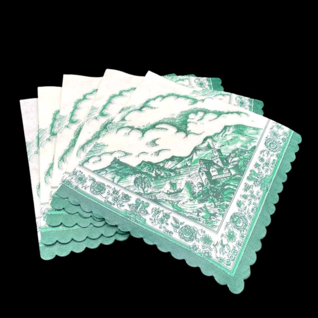 Villeroy & Boch Burgenland grün: Servietten (10 Stück) Villeroy & Boch (7120677044361)