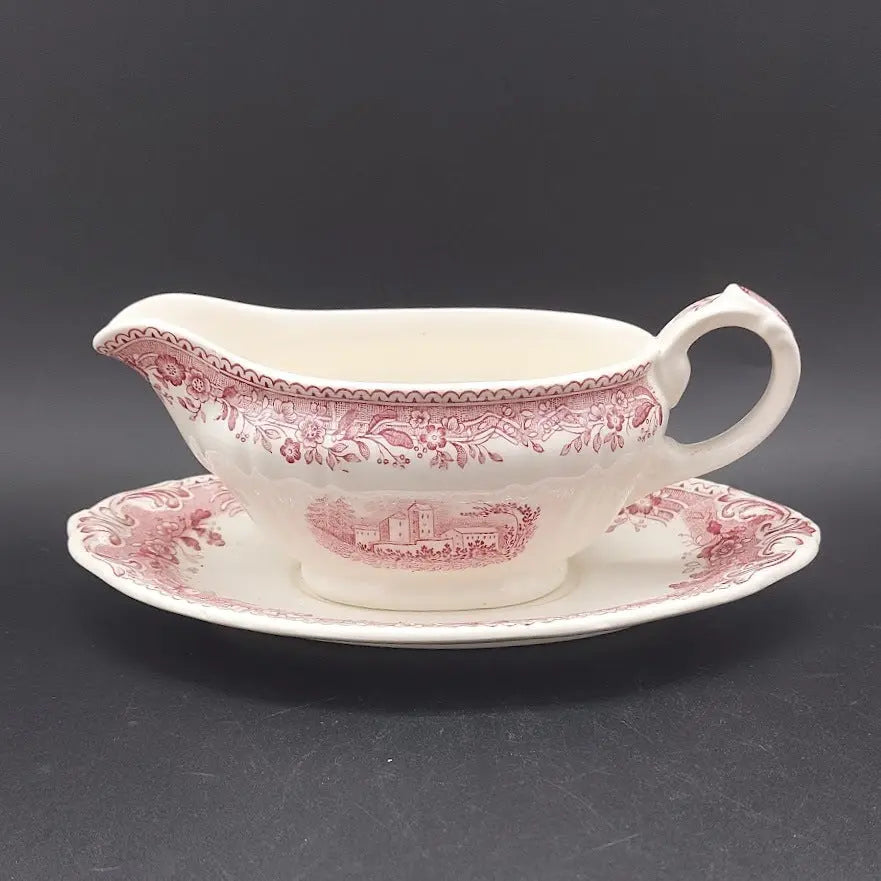 Villeroy & Boch Burgenland rot: Sauciere, zweiteilig Villeroy & Boch (7120673374345)