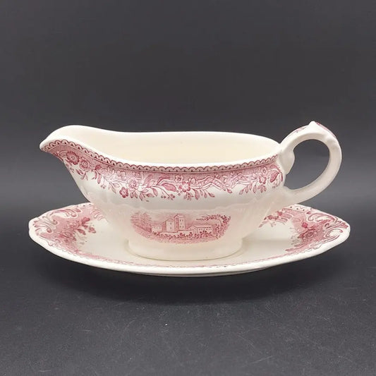 Villeroy & Boch Burgenland rot: Sauciere, zweiteilig Villeroy & Boch (7120673374345)