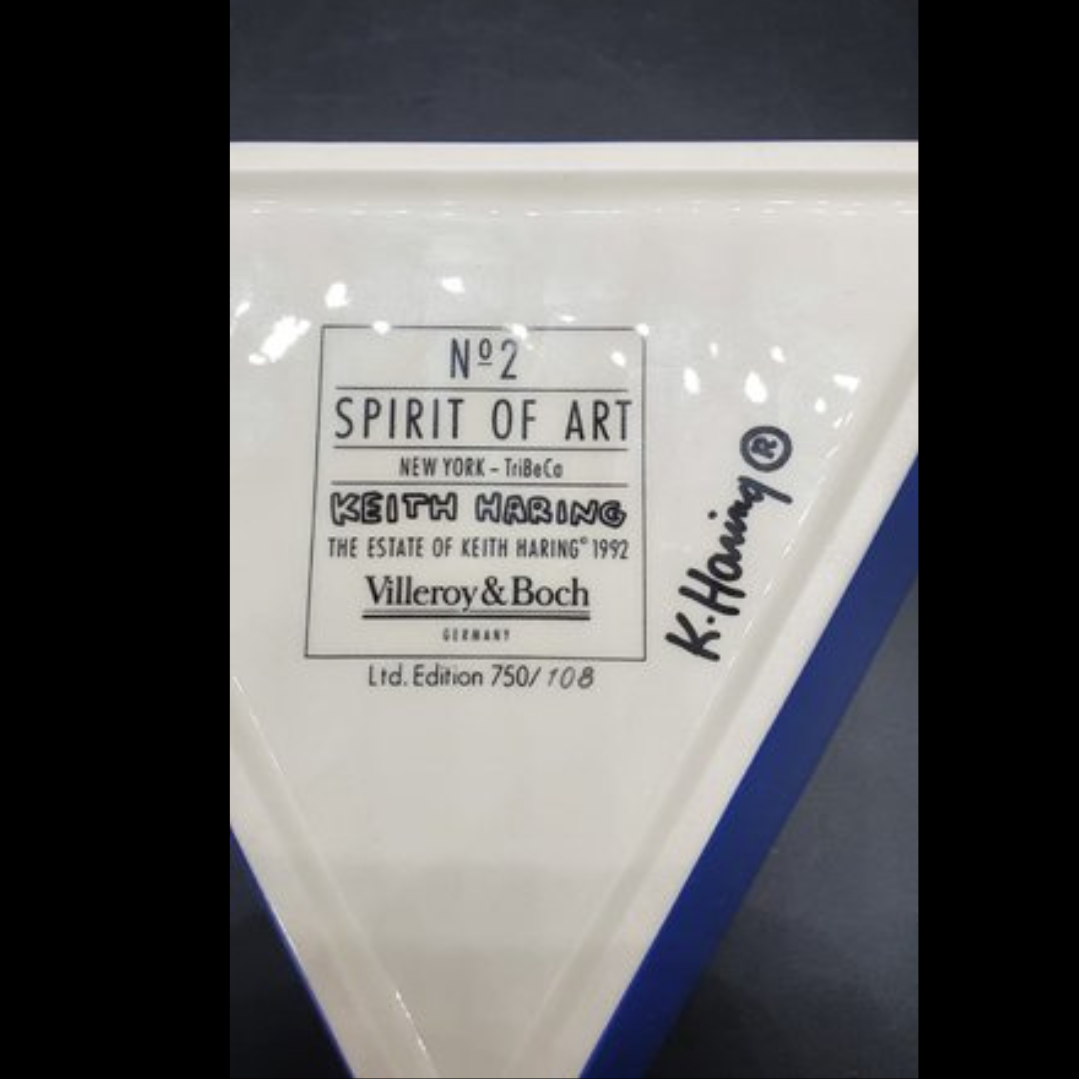 Villeroy & Boch Keith Haring: Box / Deckeldose, dreieckig, TriBeCa - mit Zertifikat Villeroy & Boch (7120816636041)