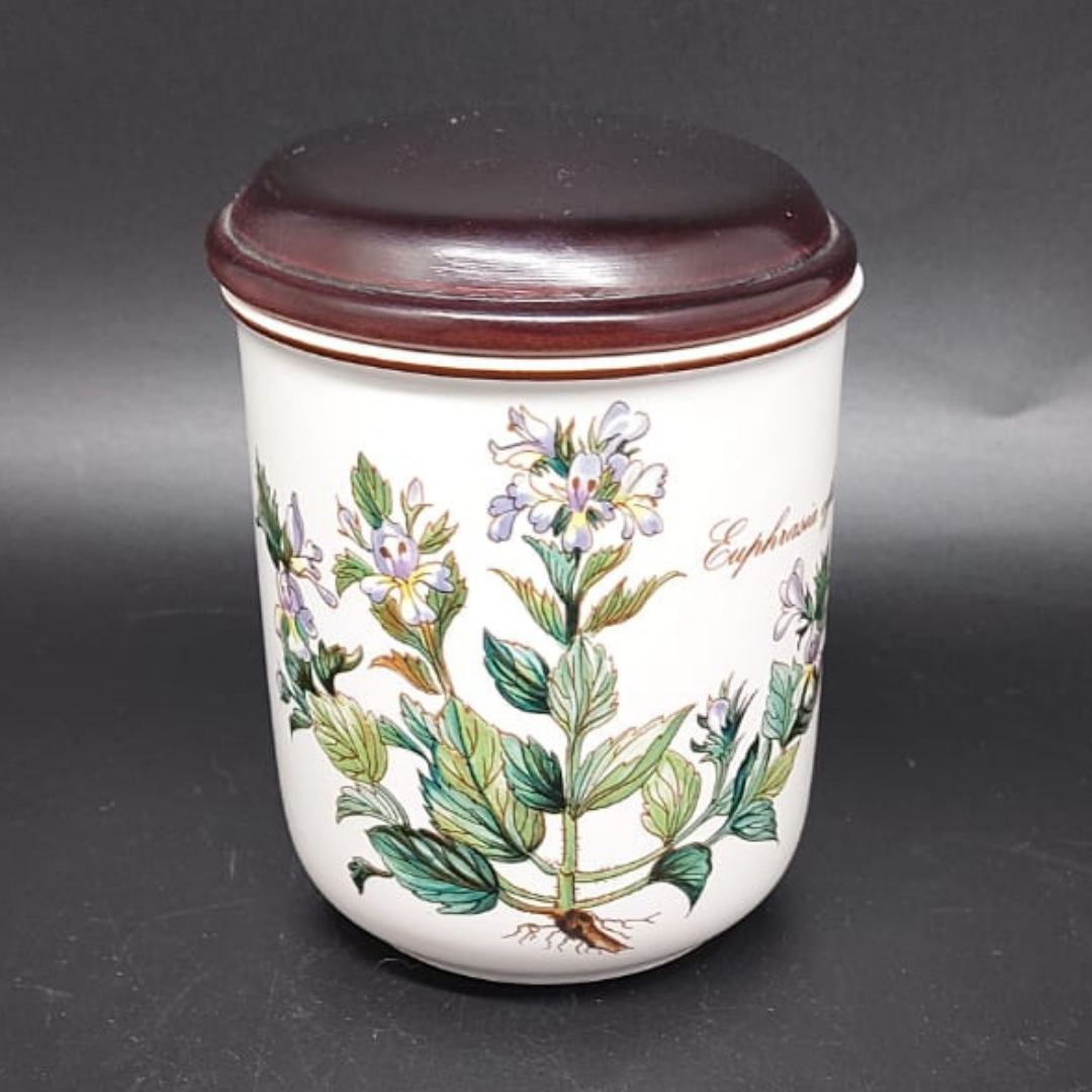 Villeroy & Boch Botanica: Haushaltsdose / Vorratsdose mit Holzdeckel - 11 cm Euphrasia officinalis Villeroy & Boch (7120916906121)