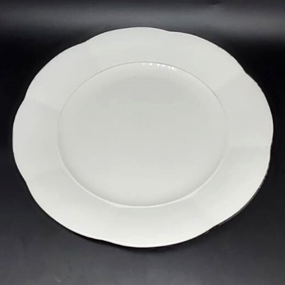 Villeroy & Boch Damasco weiß: Speiseteller / flacher Teller - gebraucht Villeroy & Boch (7120876175497)