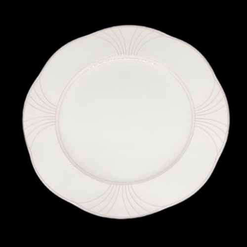 Villeroy & Boch Palatino: Speiseteller / flacher Teller (rotes Dekor) - deutlich gebraucht (8361771467076)