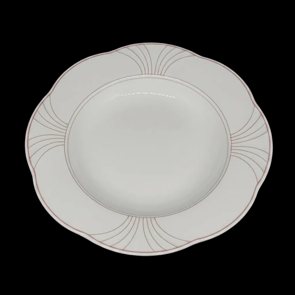 Villeroy & Boch Palatino: Suppenteller / tiefer Teller (rotes Dekor) Villeroy & Boch (7121068621961)