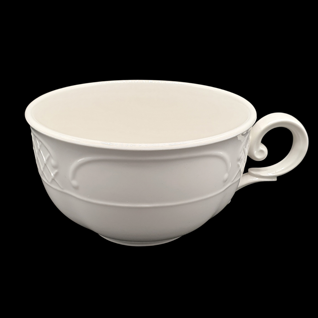 Villeroy & Boch Redoute weiß: Jumbotasse / Frühstückstasse / große Tasse XXL Villeroy & Boch (7120716595337)