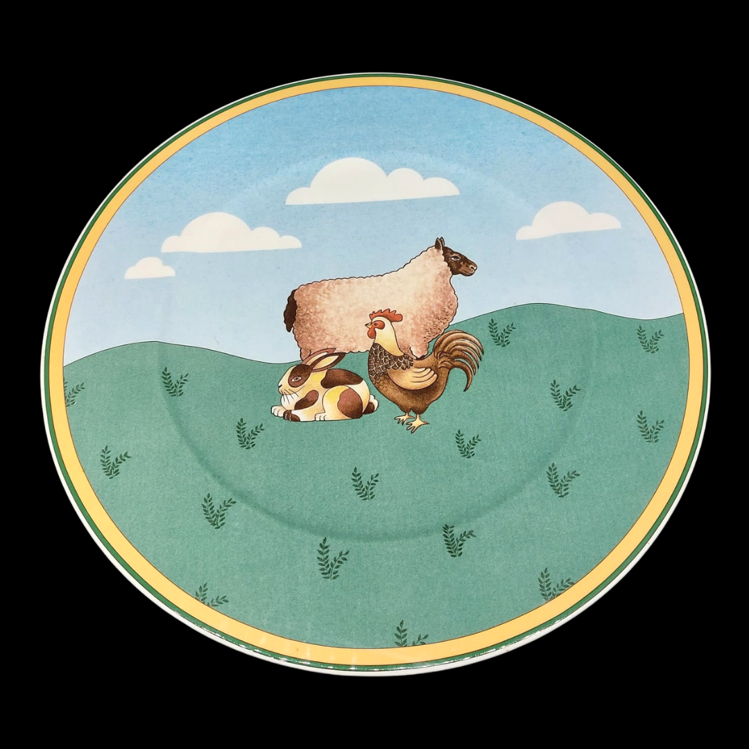 Villeroy & Boch A la ferme les animaux: Kuchenplatte / Tortenplatte Villeroy & Boch (7120939221129)