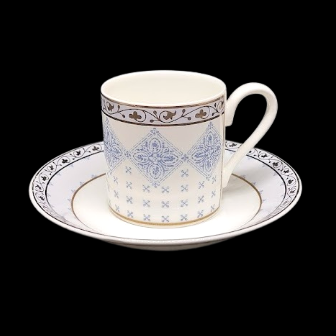 Villeroy & Boch Azurea: Mokkatasse / Espressotasse mit Unterteller - Motiv 4 Villeroy & Boch (7120885973129)
