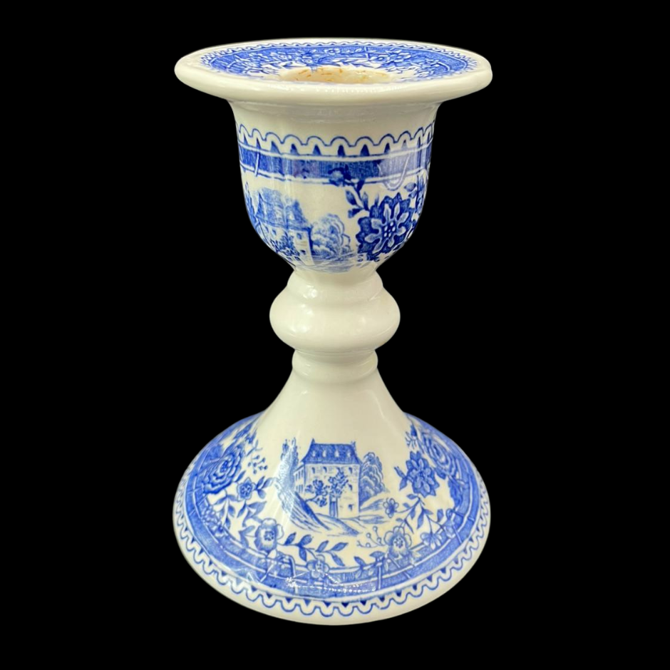 Villeroy & Boch Burgenland blau: Kerzenständer / Kerzenleuchter / Kerzenhalter (Beschreibung) Villeroy & Boch (7120758079625)