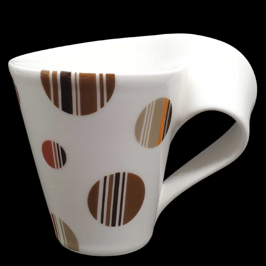 Villeroy & Boch New Wave: Kaffeebecher / Henkelbecher Chocolate Drops - neu Villeroy & Boch (7120720887945)