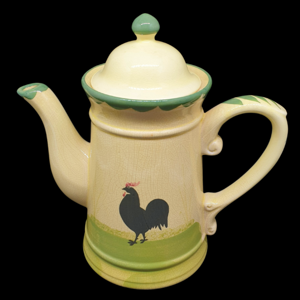 Zeller Keramik Hahn und Henne: Kaffeekanne / Kanne - ca 22 cm - gut Zeller Keramik (7120902094985)
