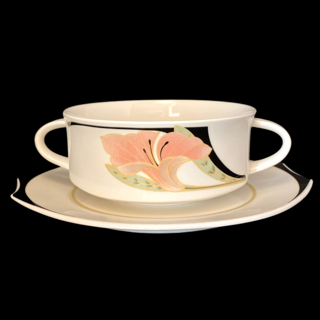 Villeroy & Boch Iris: Suppentasse / Tasse mit Unterteller Porzellanladen.online (7120774430857)