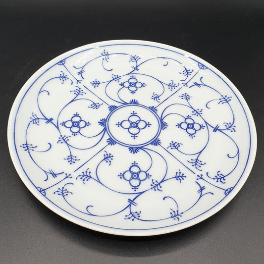 Form Marienbad Ingres Weiss Strohblume Indisch Blau: Kuchenteller / Frühstücksteller Winterling (7121038704777)