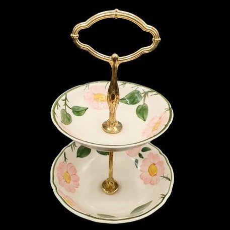 Villeroy & Boch Wildrose: Etagere, zweistöckig, Höhe 25 cm (7160502354057)