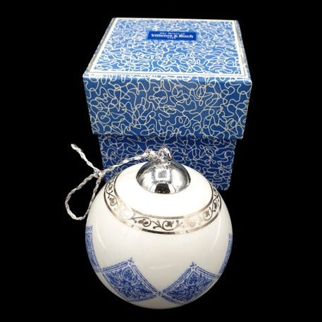 Villeroy & Boch Azurea Noel: Christbaumkugel / Weihnachtskugel - OVP - Beschreibung (7162395918473)