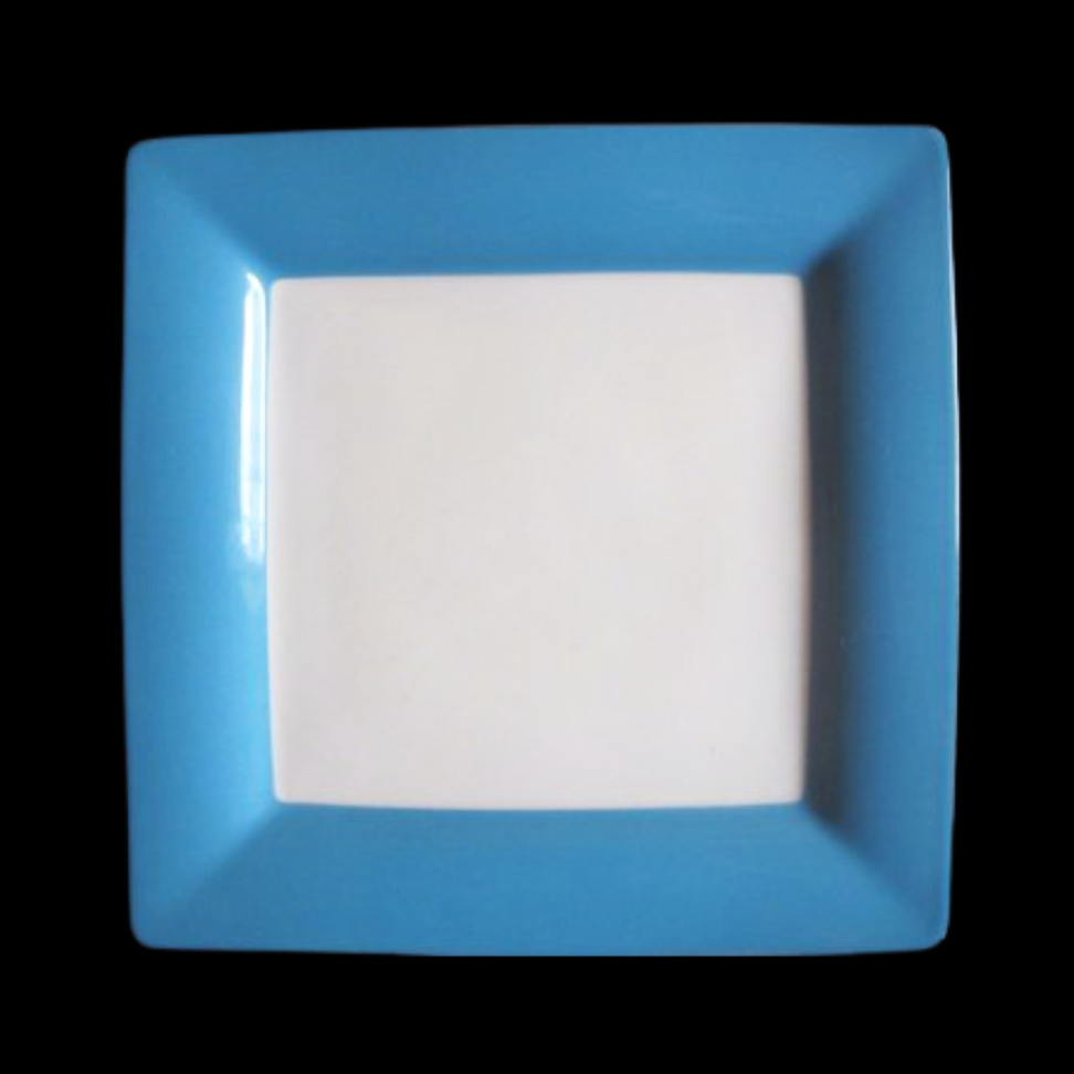 Villeroy & Boch Wonderful World blue: Speiseteller / flacher Teller, eckig - 27 cm - neu Villeroy & Boch (7120691396745)