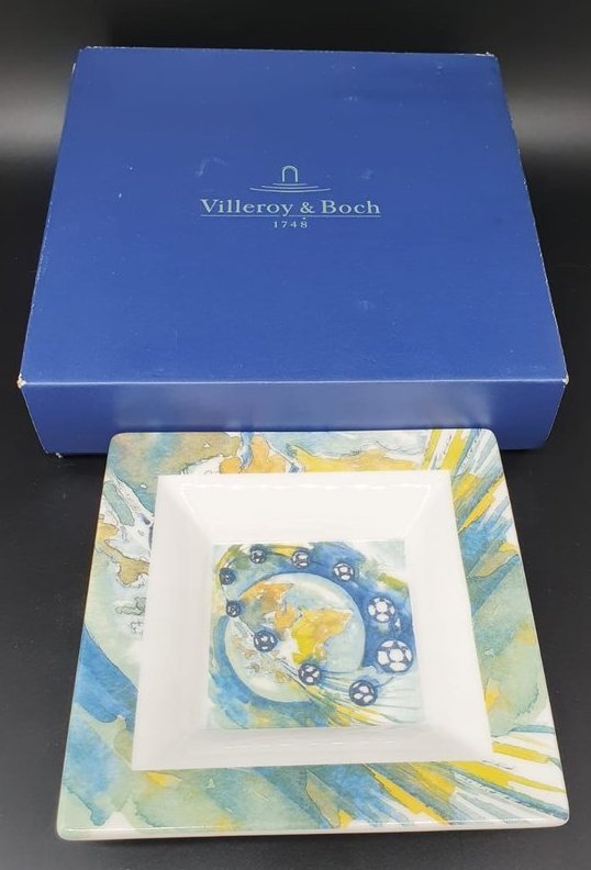 Villeroy & Boch World Soccer: Schälchen / viereckige Schale - neu & OVP Villeroy & Boch (7121080385673)