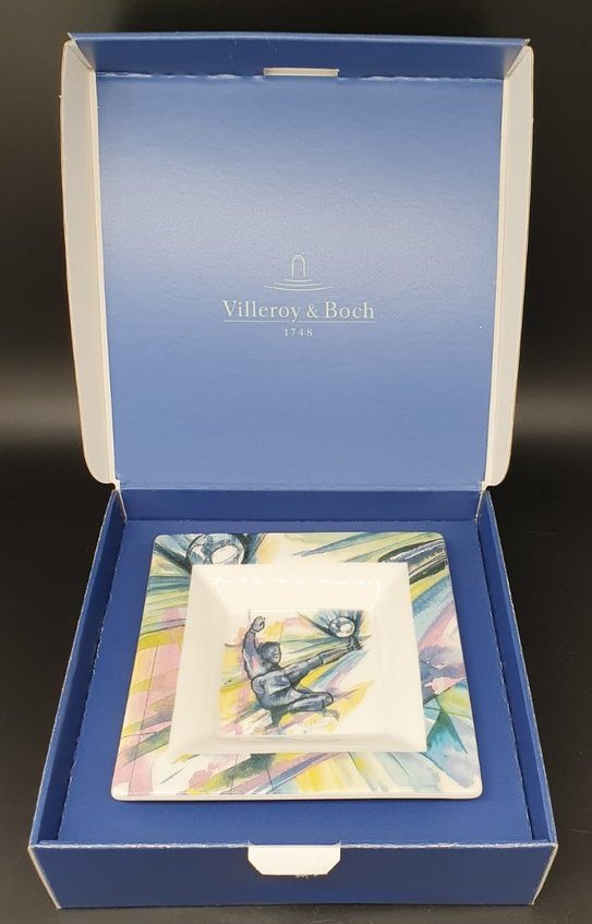 Villeroy & Boch World Soccer: Schälchen / viereckige Schale "Spieler" - neu & OVP Villeroy & Boch (7121082482825)