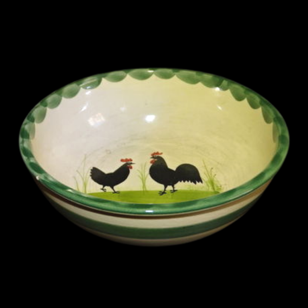 Zeller Keramik Hahn und Henne: Schüssel / Servierschüssel Porzellanladen.online (7120785539209)