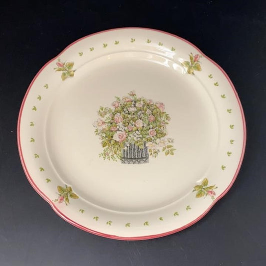 Zeller Keramik Rosengarten: Kuchenteller / Frühstücksteller / Dessertteller Zeller Keramik (7121104896137)