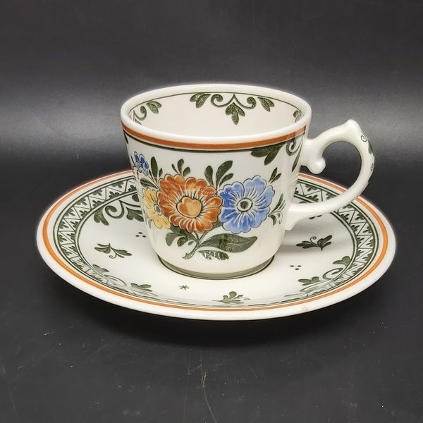 Villeroy & Boch Alt Amsterdam: Mokkatasse / Espressotasse mit Unterteller - neuwertig Villeroy & Boch (7120749625481) (15281730126148)