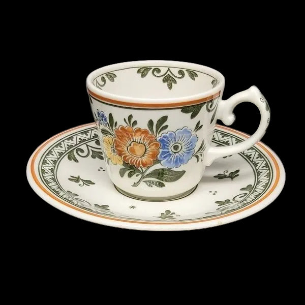 Villeroy & Boch Alt Amsterdam: Mokkatasse / Espressotasse mit Unterteller - neuwertig Villeroy & Boch (7120749625481) (15281730126148)