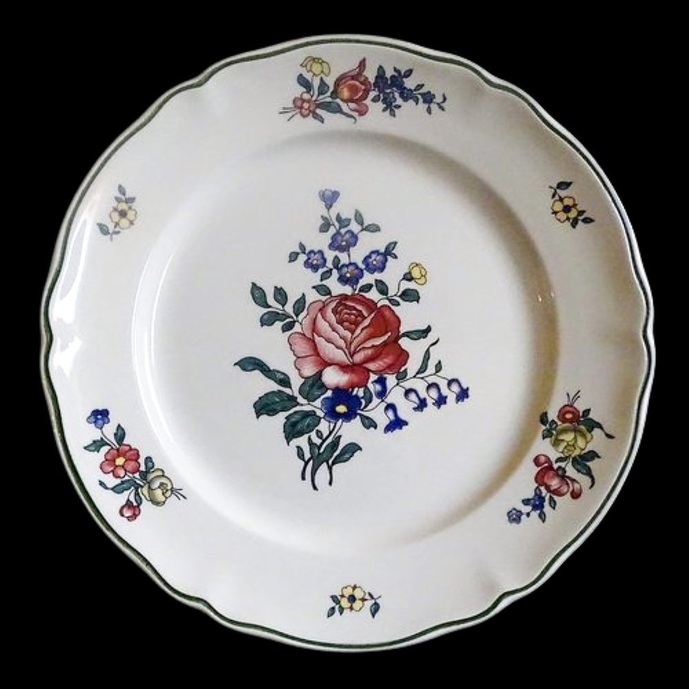 Villeroy & Boch Alt Strassburg: Kuchenteller / Frühstücksteller Rose 19cm Villeroy & Boch (7120744513673) (15231670714692)
