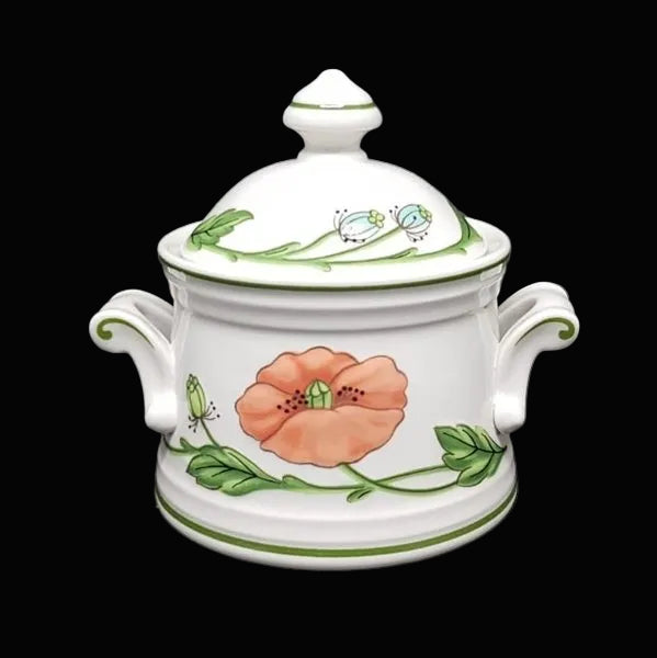 Villeroy & Boch Amapola: Zuckerdose mit Griffen / Marmeladedose / Geleedose Villeroy & Boch (7120774922377)