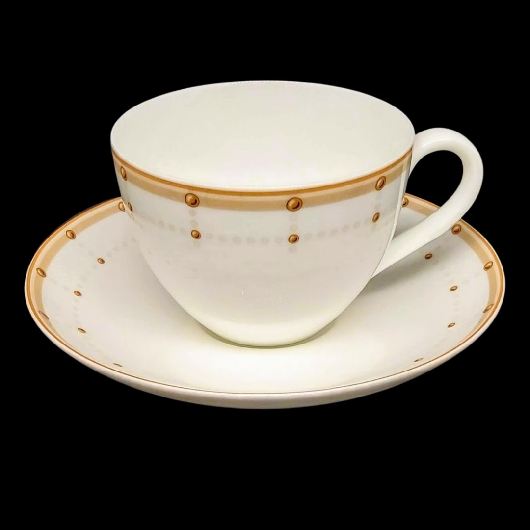 Villeroy & Boch Arden Lane: Kaffeetasse / Tasse mit Unterteller Villeroy & Boch (7120847667337)