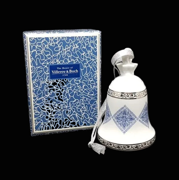 Villeroy & Boch Azurea Noel: Christbaumkugel / Weihnachtskugel / Weihnachtsglocke 2 - OVP Villeroy & Boch (7120939679881)