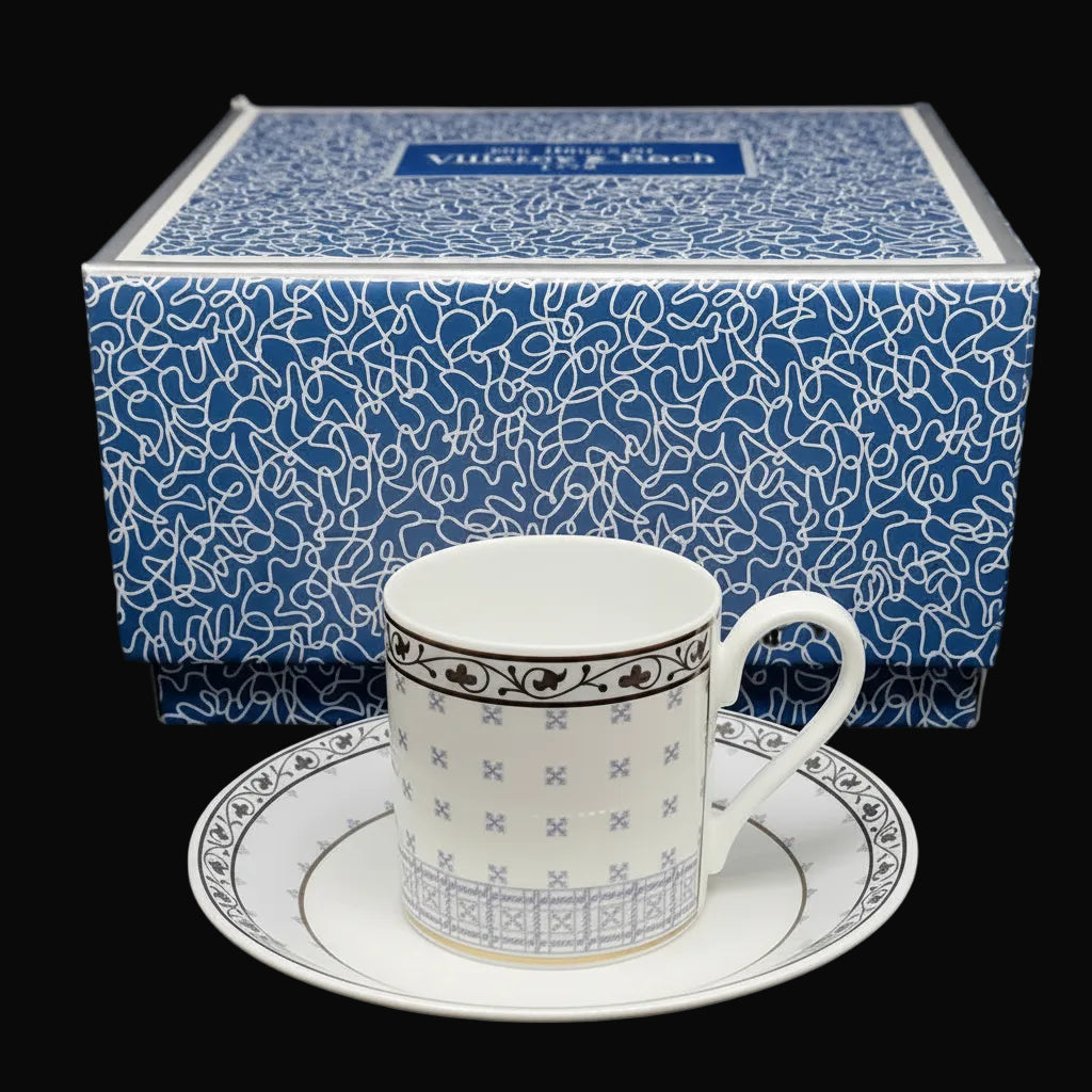 Villeroy & Boch Azurea: Mokkatasse / Espressotasse mit Unterteller Sampler - neu und OVP Villeroy & Boch (7120886235273)