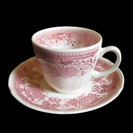 Villeroy & Boch Burgenland rot: Kaffeetasse / Tasse mit Unterteller Villeroy & Boch (7120678322313)