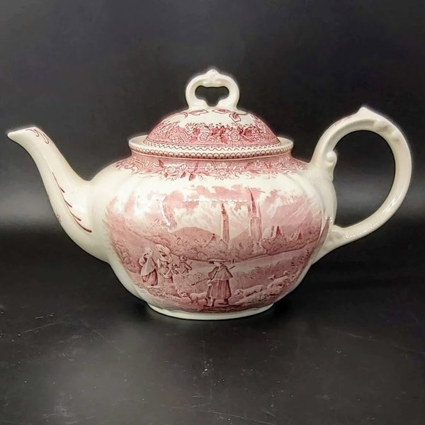 Villeroy & Boch Burgenland rot: Teekanne / Kanne für Tee - gebraucht Villeroy & Boch (7120884564105)