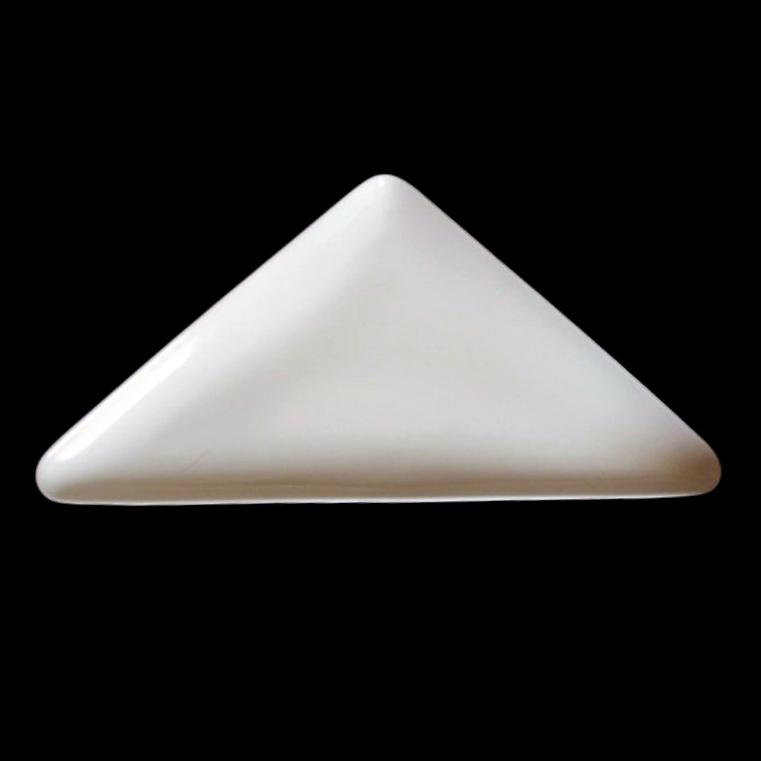 Villeroy & Boch: dreieckiger Teller / Schale in weiß, 26 cm