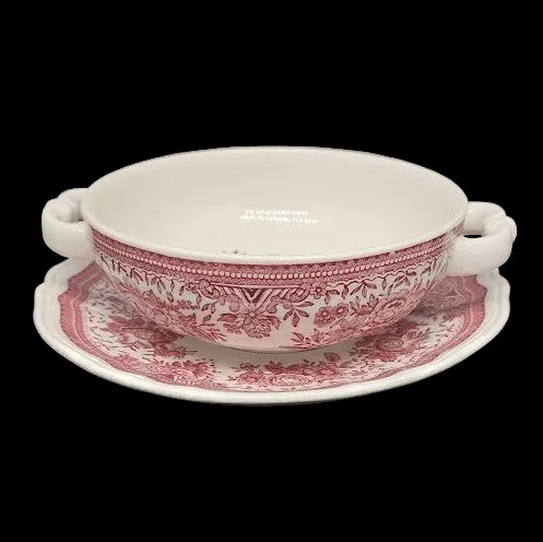 Villeroy & Boch Fasan rot: Suppentasse mit Unterteller, stapelbar 12,5 cm Villeroy & Boch (7120736551049)