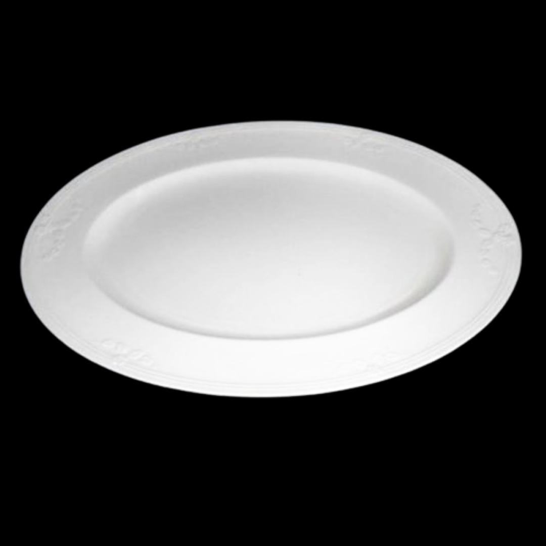 Villeroy & Boch Fiori weiß: Fleischplatte / Platte, ca 41 x 31 cm Porzellanladen.online (7120704372873)