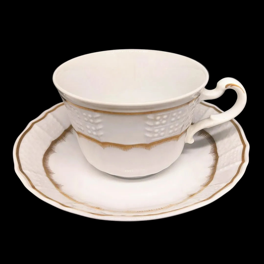 Villeroy & Boch Heinrich Flammgold: Kaffeetasse / Tasse mit Unterteller Villeroy & Boch (7120834035849)