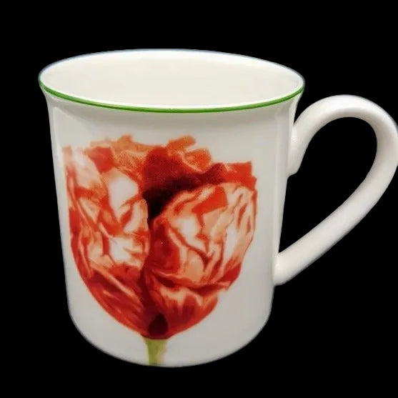 Villeroy & Boch Flora: Henkelbecher / Kaffeebecher Coquelicot - hoch Villeroy & Boch (7120983457929)