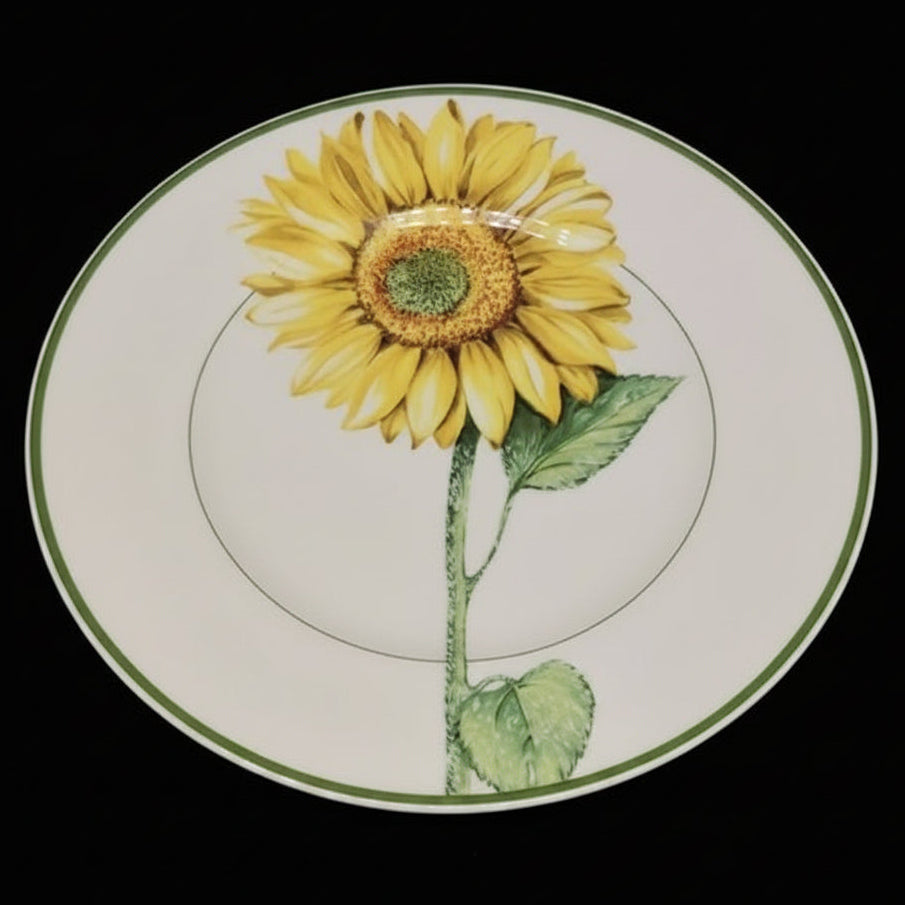 Villeroy & Boch Flora: Kuchenteller / Frühstücksteller Tournesol, gelb - gebraucht Villeroy & Boch (7120745431177)