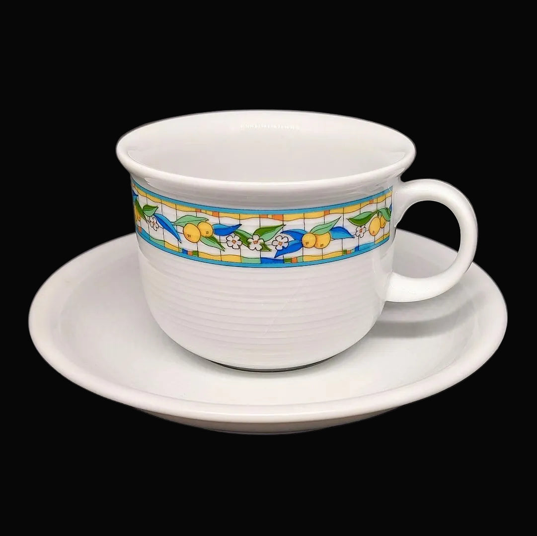 Thomas Trend Fresco: Kaffeetasse / Tasse mit Unterteller Thomas Porzellan (7121104208009)