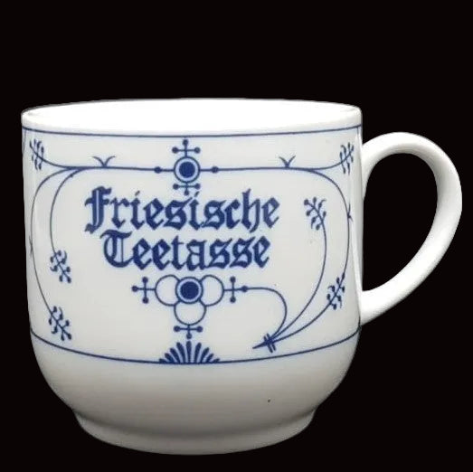 Winterling Strohblume Indisch Blau: Friesische Teetasse / Tasse Winterling (7121037885577)