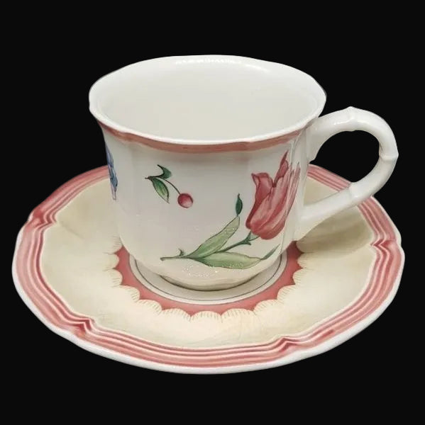Villeroy & Boch Jardin d´alsace: Mokkatasse / Espressotasse mit Unterteller - neu Villeroy & Boch (7120914251913)