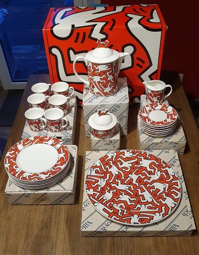 Villeroy & Boch Keith Haring Spirit of Art: komplettes Kaffeeservice mit Tortenplatte - neu und OVP Porzellanladen.online (7120816504969)