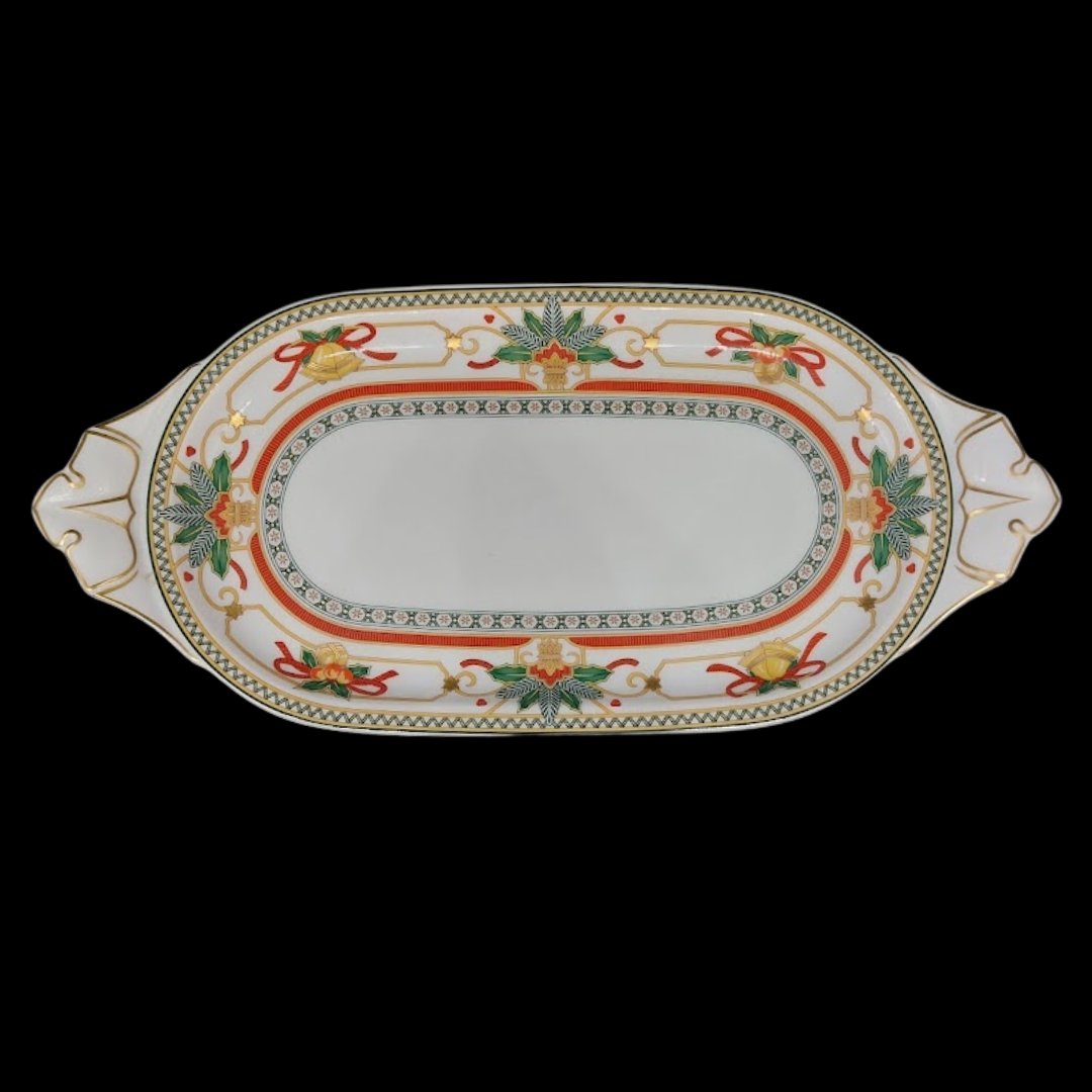 Hutschenreuther Louvre: Platte / Tablett mit Griffen - neuwertig Hutschenreuther (7120972546185) (15034415087940)