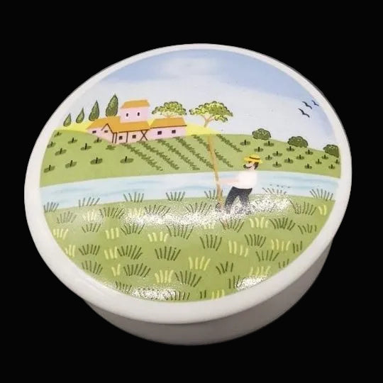 Villeroy & Boch Design Naif: Deckeldose / Porzellandose Angler - ca 8 cm Villeroy & Boch (7120967041161)