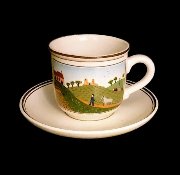 Villeroy & Boch Design Naif: Mokkatasse / Espressotasse mit Unterteller Villeroy & Boch (7120933781641)