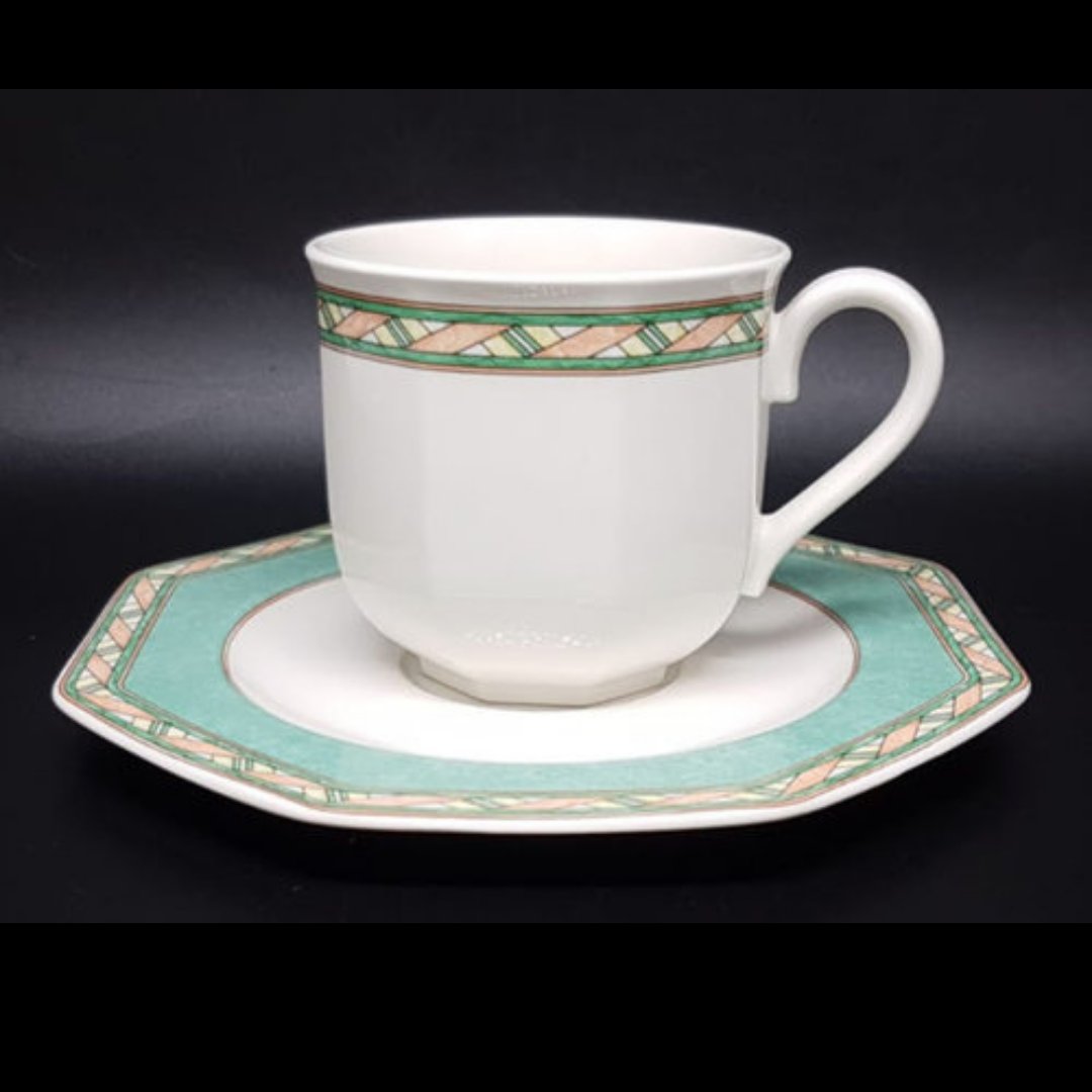 Villeroy & Boch Peppermint: Kaffeetasse / Tasse mit Unterteller Villeroy & Boch (7120916414601)