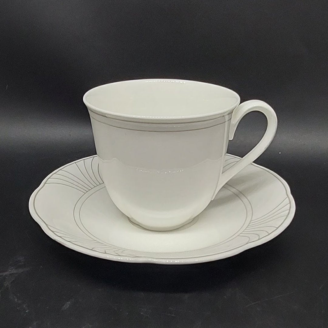 Villeroy & Boch Piano: Kaffeetasse / Tasse mit Unterteller - neuwertig Villeroy & Boch (7120971858057)