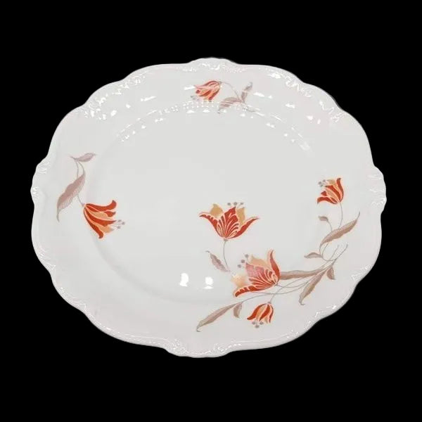 Rosenthal Pompadour rote Tulpe: Kuchenteller / Frühstücksteller (Glasurfehler) Porzellanladen.online (7120843210889)