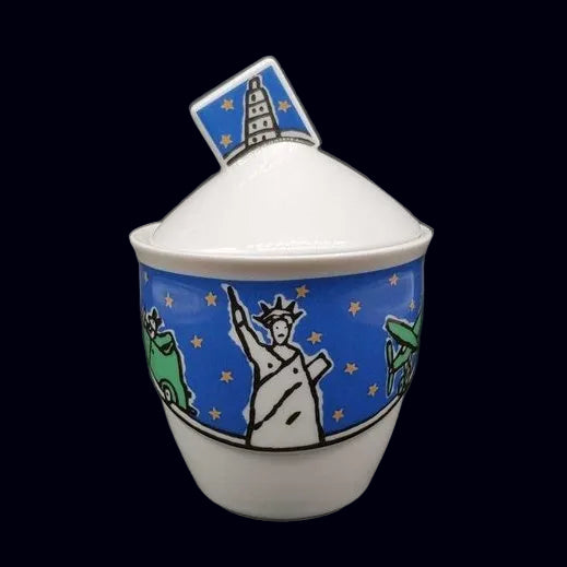 Rosenthal Avenue New York Frog Brooklyn: Zuckerdose mit Deckel - neu Rosenthal (7120724951177)